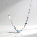 Collana in argento con Larimar