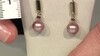 Boucles d'oreilles en argent et Perle Ming de couleur pourpre (TPC)