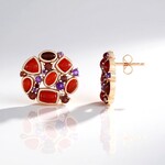 Orecchini in argento con Corniola (KM by Juwelo)