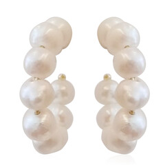 Orecchini in argento con Perla d'Acqua Dolce Bianca (Joias do Paraíso)