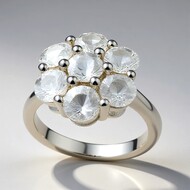 Anello in argento con Danburite