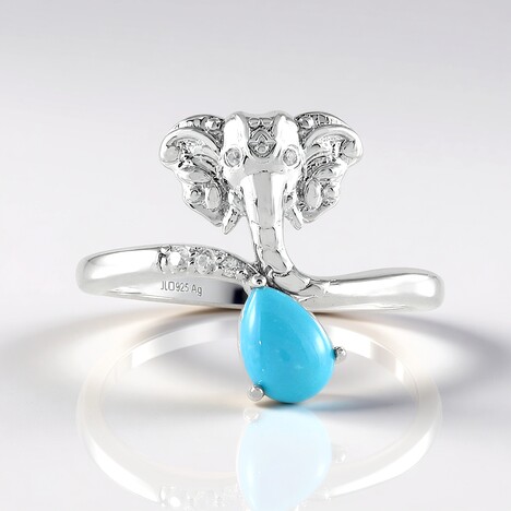 Anello in argento con Turchese Sleeping Beauty (Faszination Türkis)