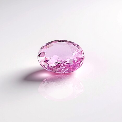 Gemma con Zaffiro Ceylon Rosa 0,285 ct
