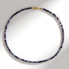 Collana in argento con Iolite del Madagascar