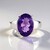 Anello in argento con Ametista Siberiana