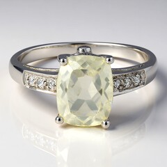 Anello in argento con Ortoclasio