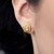 Boucles d'oreilles en or et Zircon jaune (Ornaments by de Melo)