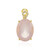 Ciondolo in argento con Quarzo Rosa