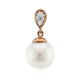 9K White Freshwater Pearl Gold Pendant (TPC)