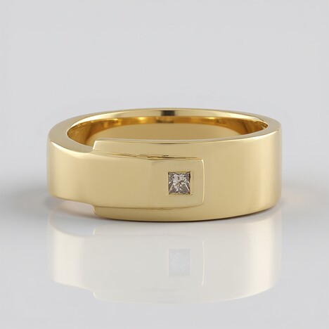 Anello in argento con Diamante Cioccolato I3
