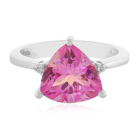 Anello in argento con Topazio Anniversario