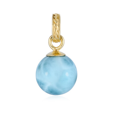 Pendentif en argent et Larimar