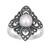 Anillo en plata con Perla blanca Freshwater