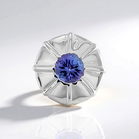 Ciondolo in argento con Tanzanite (MONOSONO COLLECTION)
