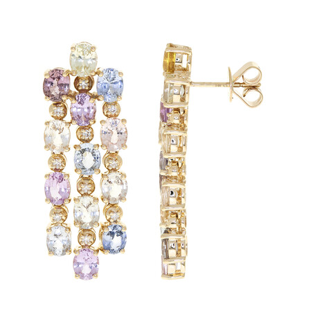 Pendientes en oro con Zafiro (CIRARI)