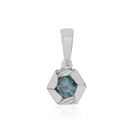 Blauer I2 Brillant-Goldanhänger