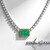 Collana in argento con Smeraldo pozzo D8 (Gems en Vogue)