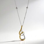 14K SI2 Orange Diamond Gold Necklace (CIRARI)