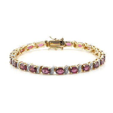 Bracciale in argento con Rodolite