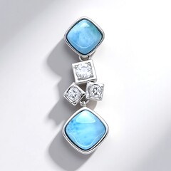 Ciondolo in argento con Larimar