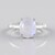 Anello in argento con Pietra di Luna Arcobaleno