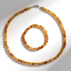 Parure in argento con Citrino