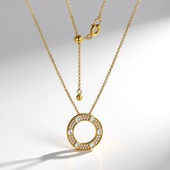 Collana in argento con Zircone (Adela Silber)