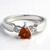 Bague en argent et Grenat Hessonite