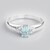 Anello in argento con Fluoroapatite Verde