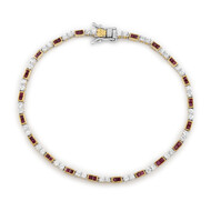Edelstein-Silberarmband (Gems en Vogue)