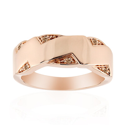 Anello in argento con Diamante Rose de France SI1 di Argyle (Annette)