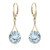 Orecchini in oro con Topazio Blu Cielo (dagen)