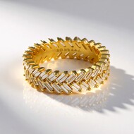 Anillo en oro con Zircón (de Melo Gold)