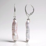 Orecchini in argento con Perla d'Acqua Dolce Bianca