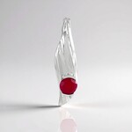Ciondolo in argento con Calcedonio Lampone (SAELOCANA)