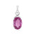 Pink Flouorite Silver Pendant