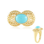 Anello in argento con Turchese Sleeping Beauty (MONOSONO COLLECTION)