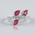 Anello in argento con Rubino del Madagascar
