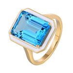 Zilveren ring met een Marambaia-topaas