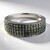 Anello placcato in platino con Diamante Fancy