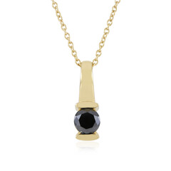 Black Diamond Silver Necklace