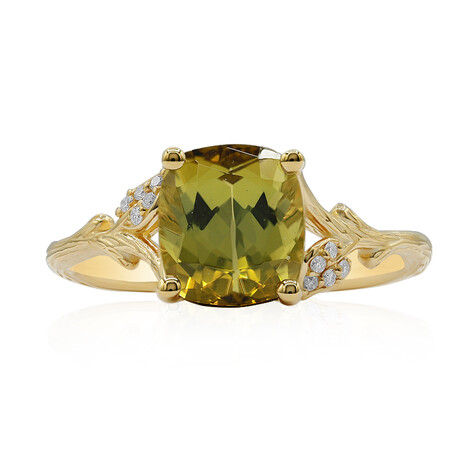14K Congo Neon Tourmaline Gold Ring (Smithsonian)