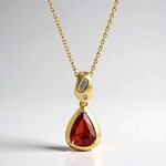Collana in oro con Pietra del Sole dell'Oregon (CIRARI)