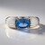 Anello in argento con Fluorite Cangiante (MONOSONO COLLECTION)
