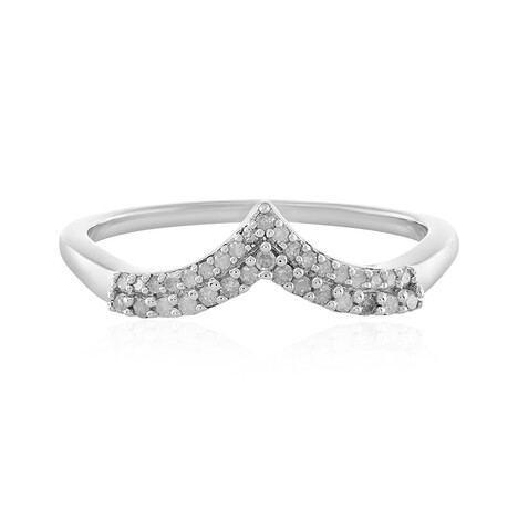 Anello in argento con Diamante I2 (I)