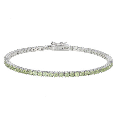Zilveren armband met peridoots