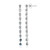 White Topaz Silver Earrings
