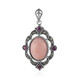 Pinkfarbener Opal-Silberanhänger (Annette classic)