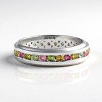 Anello in argento con Tormalina (MONOSONO COLLECTION)