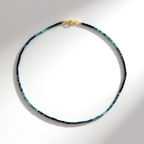 Collana in argento con Indicolite